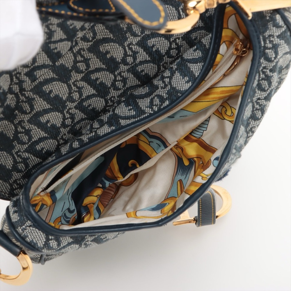 SOLD OUT ❌Christian Dior Saddle Medium Canvas Diorissimo Vintage Trotter - Picture 6 of 11